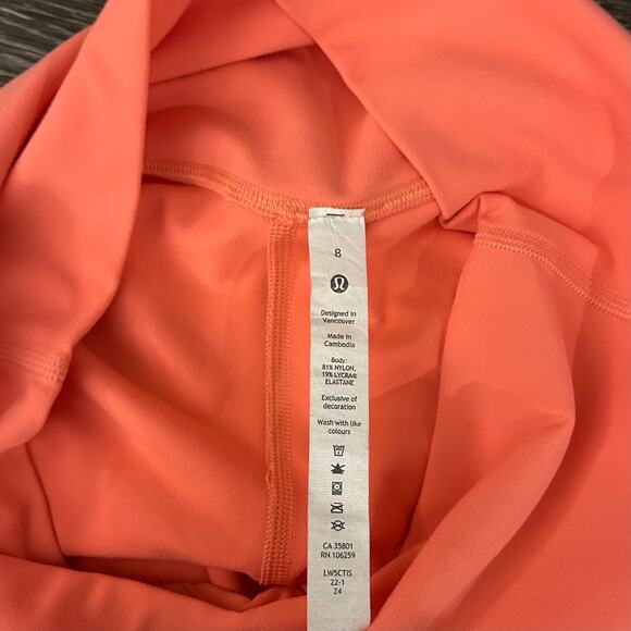 EUC Lululemon Align High-Rise Pant 28” Raspberry Cream Pink Yoga Leggings Size 8 - Picture 15 of 16